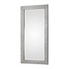 Uttermost Tulare Metallic Silver Mirror – 48" Tall, Textured Wood Frame with Light Gray Wash Finish - 4 of 4