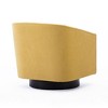 CAVINAS Swivel Accent Chair with Black Wooden Base and No-Sag Springs, Fabric Upholstered Lounge Chair for Living Room - 2 of 4