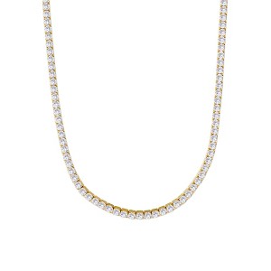 Adornia 14k Yellow Gold 3mm Tennis Chain Necklace - 1 of 4