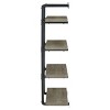INFURNIC Decorative Wall Shelf 24-Inch Driftwood Metal Shelf for Storage and Display Stylish Space-Saving Design , Grey, 23.5"*11.5"*46" - 4 of 4