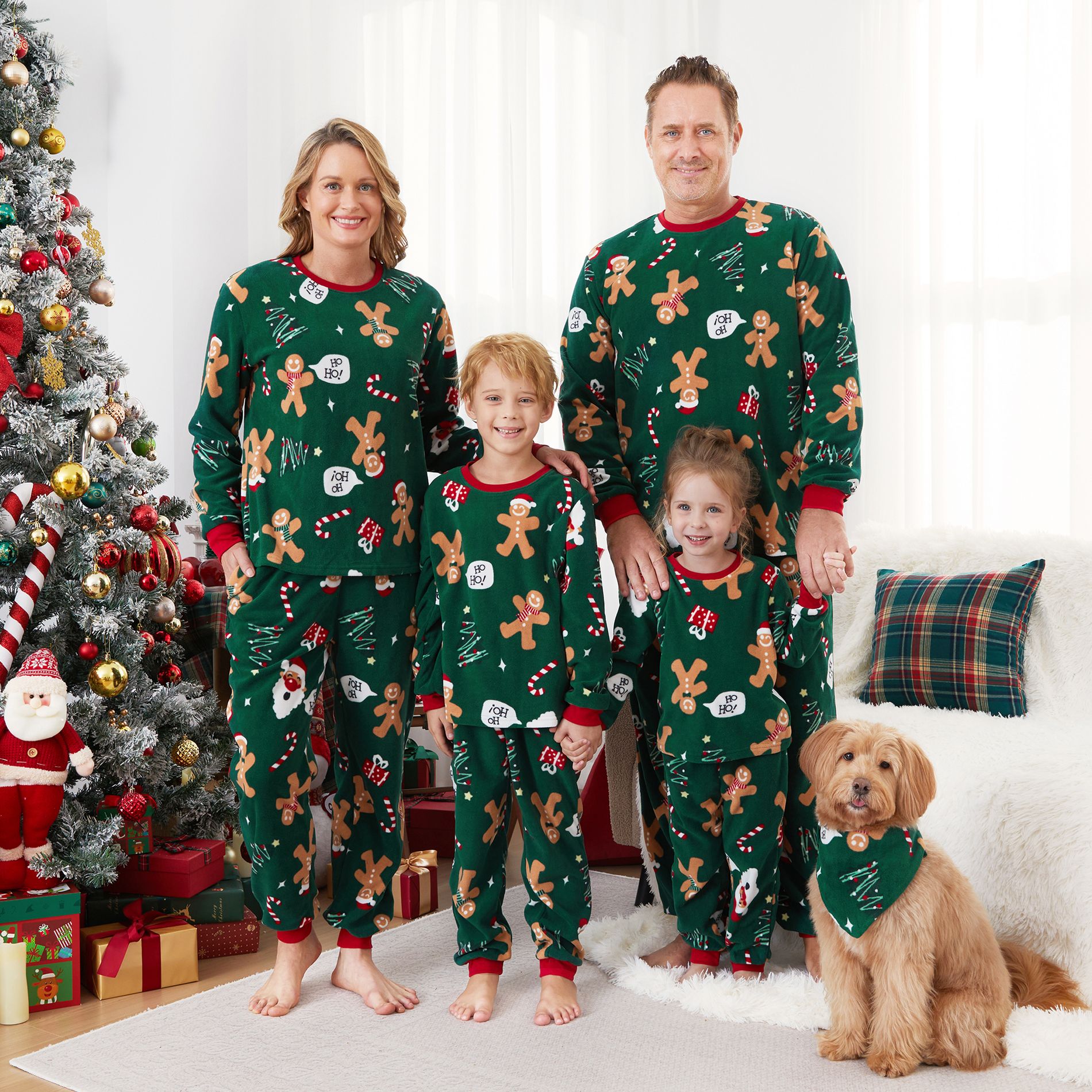 PATPAT Christmas Family Matching Pajama Sets Includes Christmas Socks - Perfect for Family Photos & Holiday Celebrations