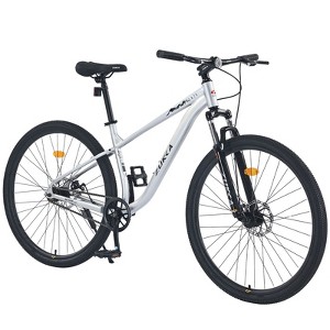 Okak 29IN Single Speed Mountain Bike, Adult Bike with Steel Frame and Front Suspension, Mens Bike for Commuting, Travel, Mountain - 1 of 4