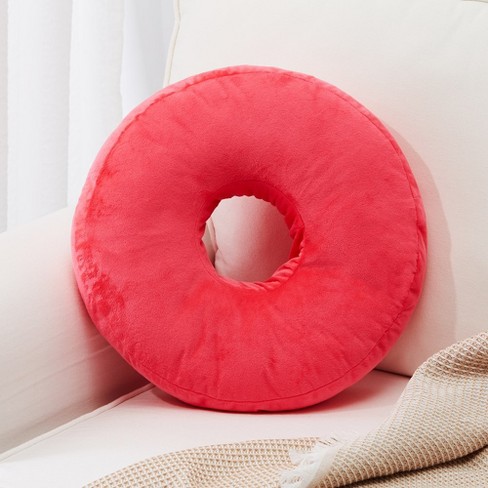 Cheer Collection 16 Round Donut Shaped Throw Pillow, Gray : Target