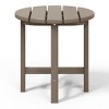 WestinTrends All-Weather Outdoor Patio Round Poly Adirondack Side Table - 4 of 4