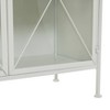 Modern Farmhouse Metal Cabinet White - Olivia & May: Chic Storage, No Assembly Required - 4 of 4