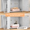Whizmax Cat Litter Box Enclosure with Platform, Double Layer Cat Litter Hidden Furniture, Hidden Cat Litter Box Enclosure, Cat House - 4 of 4