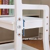 desk and Chair Set for Kids, Small Children Study Table with Storage Shelves for Boys and Girls, Wooden School Learning Desk Set， Writing Table - 4 of 4