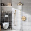 PROOX Double Handle 3-Spray Antique-Style Shower Faucet with Body Sprays - 3 of 4