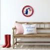Northlight Welcome Friends and Family Patriotic Dog Metal Wall Sign - 13.75" - 2 of 4