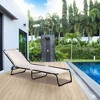 PAGED Folding Chaise Lounge Portable Lounge Chair Outdoor with 4-Position Reclining Back for Camping, Beach, Party, Picnics, Patio - 2 of 4