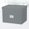 Hold N' Storage - Christmas Ornaments Storage Box. Heavy Duty to Protect and Store up to 80-3" Ornaments Decor - Red - 3 of 4