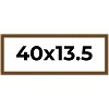 PosterPalooza | Panoramic Flat Gold Picture Frame - UV Acrylic, Foam Board Backing, Hanging Hardware - 2 of 4