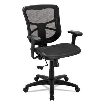 Alera Alera Elusion Series Mesh Mid-Back Swivel/Tilt Chair, Supports Up to 275 lb, 17.9" to 21.6" Seat Height, Black