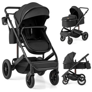 Infans 3-in-1 Newborn Stroller Folding Convertible High Landscape Toddler Stroller - 1 of 4
