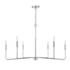 Savoy House Salerno 6 - Light Chandelier in  Polished Nickel - 3 of 4