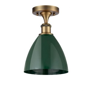 Plymouth Dome - 1 Light Semi-Flush Mount In Industrial Style-11.25 Inches Tall and 7.5 Inches Wide - 1 of 1