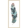 Amanti Art Geometric Feather Single II by Tre Sorelle Studios Wood Framed Wall Art Print - 4 of 4