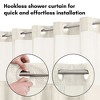 Americanflat 72x75 Hookless Waffle Pattern Shower Curtain - Water-Resistant Long Shower Curtain with Sheer Panel, Snap-In Liner, and Grommets - 3 of 4