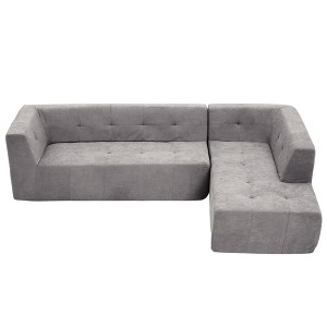 NicBex Upholstered Modular Sectional Sofa Modern Chenille Fabric Comfy L-Shaped Sofa Couch Convertible Minimalist Sofa for Living Room - 1 of 4