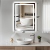 EROMMY Rectangle Led Frameless Wall Mounted Bathroom / Vanity Mirror, High Lumen/Anti-fog - 3 of 4