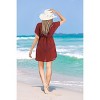 LA LEELA Women's Beachwear Summer Swim Beach Cover Ups for Bikini Sheer Cover up Dress Bathing Suit Swimsuit Coverups for Women - 4 of 4