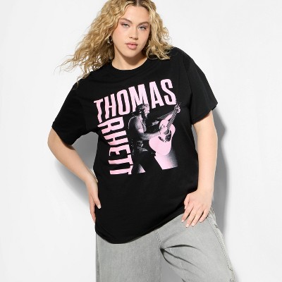 Women's Thomas Rhett Short Sleeve Graphic T-Shirt - Black 2X