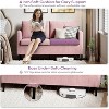 TYBOATLE 51" Modern Small Loveseat Sofa, 2‑Seater Fabric Couch with Iron Legs for Apartment, Office, Dorm, or Bedroom, Black - 2 of 4