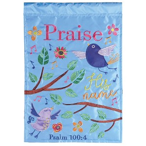 Dicksons Double Sided Outdoor Garden Yard Flag Decoration 13 x 18 Polyester Embroidered God Will Be With You - 1 of 1