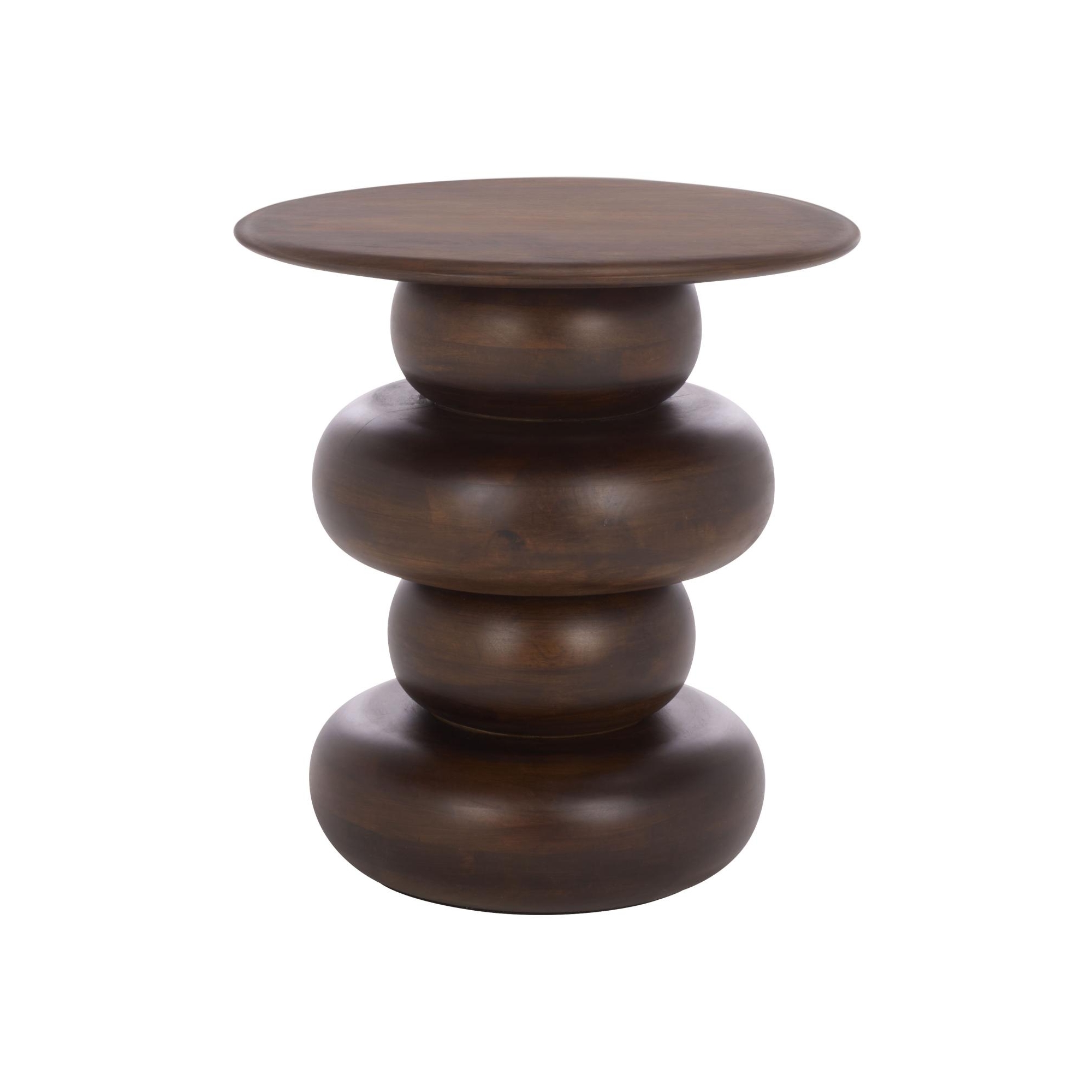 Nube Round Accent Table - ACC3255 - Dark Brown - Safavieh