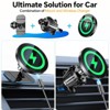 Itopfox 2-in-1 Magnetic Car Mount Charger for iPhone 17/16/15/14/13, 15W Fast Wireless Charging, 360° Adjustable, Strong Hold for Bumpy Roads - 2 of 4