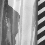 black, white