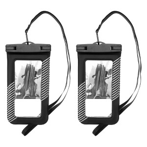Unique Bargains Half Stripe Mobile Waterproof Bag 2 Pcs - 1 of 4