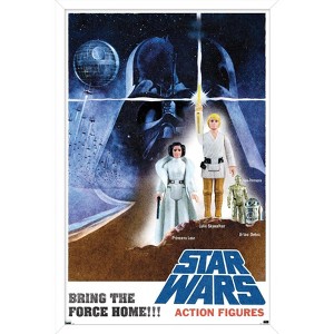 Trends International Star Wars: New Vintage - Bring The Force Home Framed Wall Poster Prints - 1 of 4