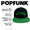 Harry Potter Slytherin Arc Flat Brim 6 Panel Structured Cap Black-Light Green OS - 2 of 4