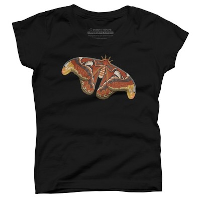 Girl's Design By Humans Atlas Moth By myartlovepassion T-Shirt