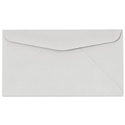 LUX 3 5/8" x 6 1/2" #6 3/4 60lbs. Regular Envelopes Pastel Gray 50/Pack 63224-50