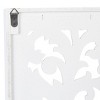 Set of 2 Wood Floral Intricately Carved Scroll Wall Decors White - Olivia & May: Traditional Style, Botanical Art, Vertical Display - 2 of 4