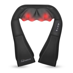 SNAILAX Shiatsu Neck Massager with Heat, Neck and Shoulder Massager with 3D Roller - 1 of 4