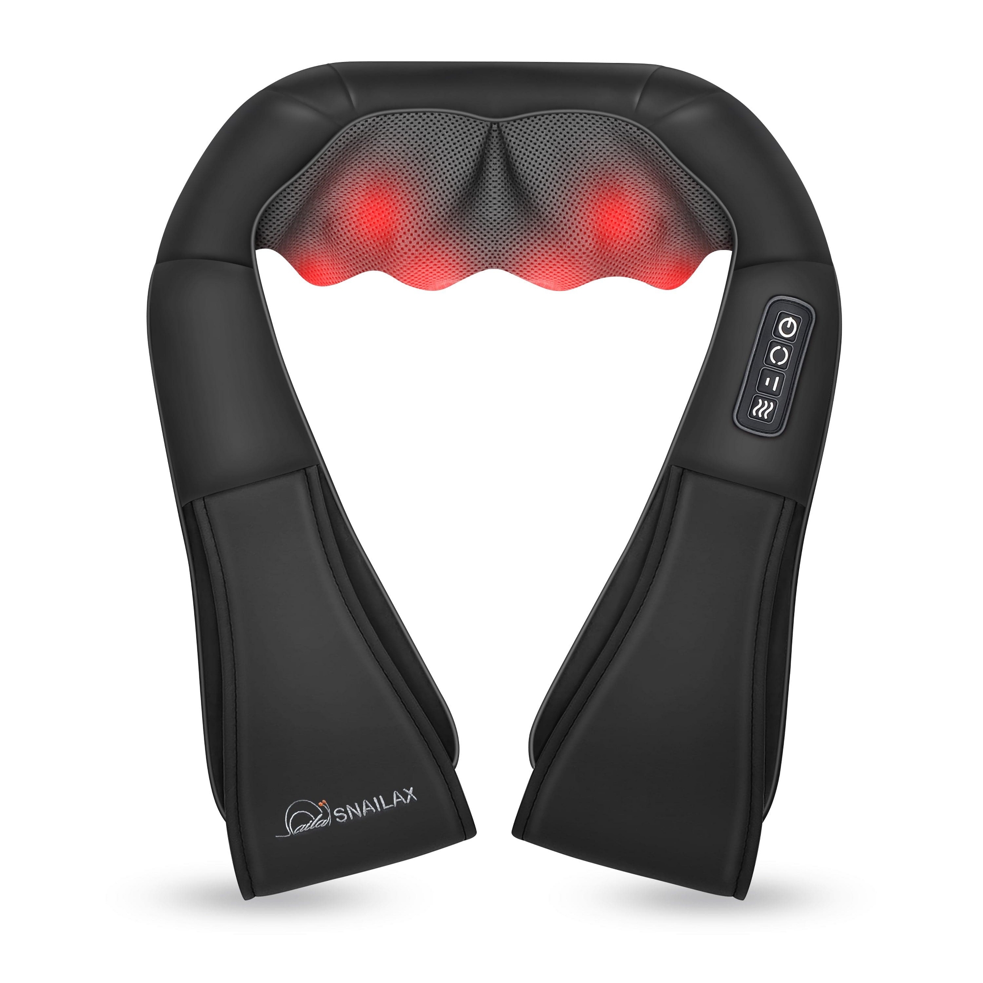 SNAILAX Shiatsu Neck Massager with Heat, Neck and Shoulder Massager with 3D Roller
