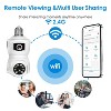 iMountek"1080P WiFi Dual Lens Security Camera with AI Human Detection, Night Vision & Two-Way Audio"White - 2 of 4