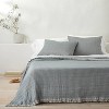 Reversible Textured Cotton Chambray Coverlet - Casaluna™ - 2 of 4