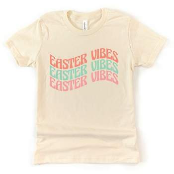 The Juniper Shop Easter Vibes Wavy Stacked Toddler Short Sleeve Tee