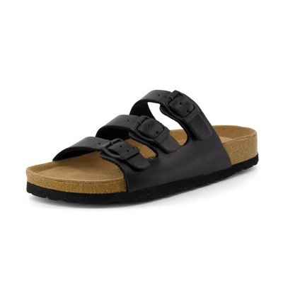 CUSHIONAIRE Women's Lela Cork footbed Sandal with +Comfort