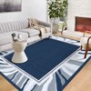 Modern Style Printed Area Rug Ultra Thin Low Pile Machine Washable Stain Resistant Non Shedding Pet Friendly Floor Rug with Non Slip Backing - 4 of 4