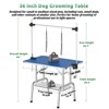 BENCMATE Pet Grooming Tool Heavy-Duty Foldable Pet Grooming Table Adjustable Arm, Storage Basket And 300lbs Capacity, Blue, 36.00"*24.00"*29.30" - 2 of 4