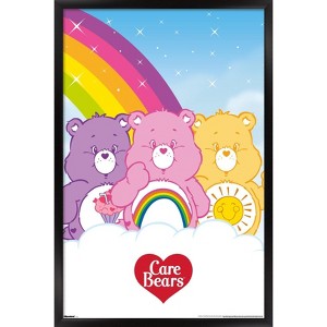 Trends International Care Bears - Rainbow Magic Framed Wall Poster Prints - 1 of 4