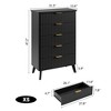 5 Drawer Dresser for Bedroom, Tall Fluted Wood Chest with Gold Handles, Modern Dressers with Thickened Design for Living Room - 2 of 4