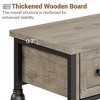 Homhougo 52 Inch Entryway Table, Narrow Long Console Table with Storage, 3 Tier Wood Sofa Table,Hallway Table for Entry Gray - 3 of 4