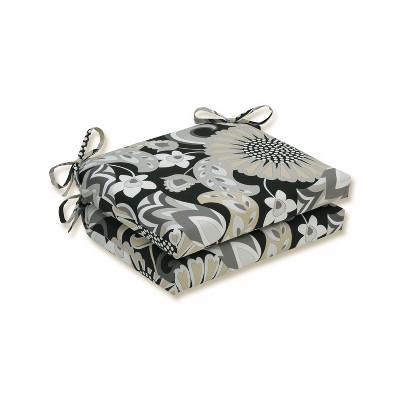 Outdoor/Indoor Squared Corners Seat Cushion Set of 2 - Pillow Perfect