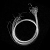 Unique Bargains Metal Leader Wire Tackle 8 Type Fish Circle Hooks with Line Gray 50 Pcs - 3 of 4